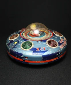 tin toy space ship II top view