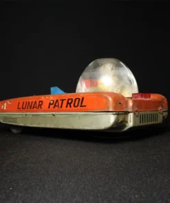 tin toy space ship side view 3