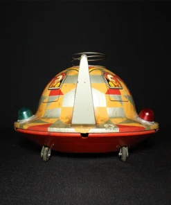 tin toy spaceship II back view