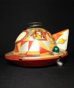 tin toy space ship II side view 1