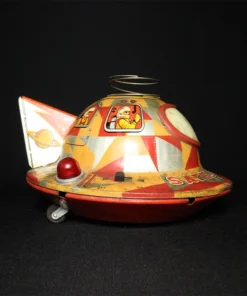tin toy spaceship II side view 2