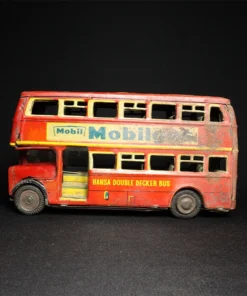 tin toy train bus side view 3