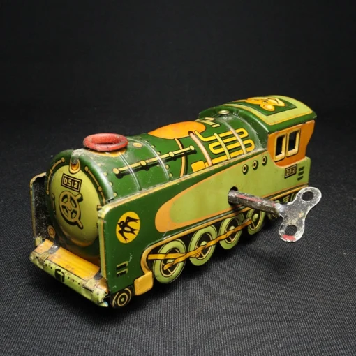 tin toy train engine II top view
