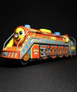 tin toy train engine side view 1