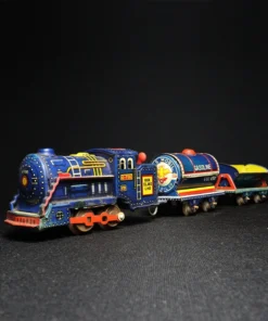 tin toy train set side view 1