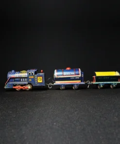 tin toy train set side view 3