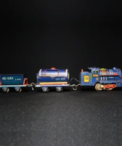 tin toy train set side view 4