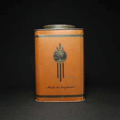 walters palm toffee tin can side view 1