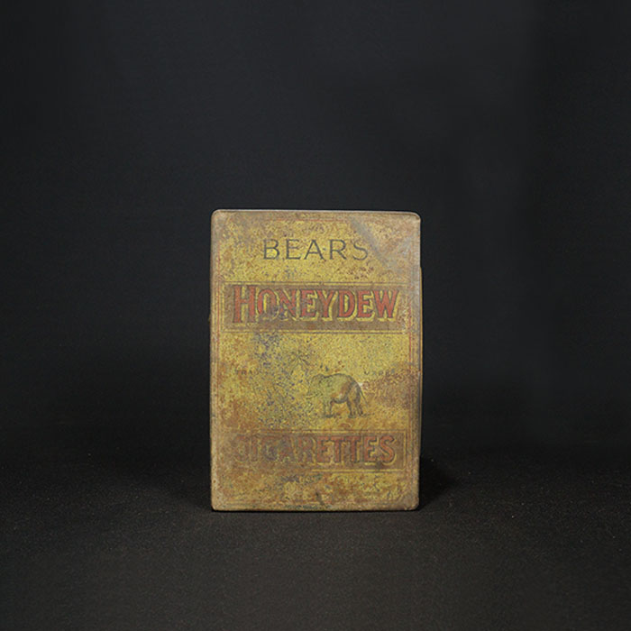 bears honeydew advertising tin cigarettes box front view