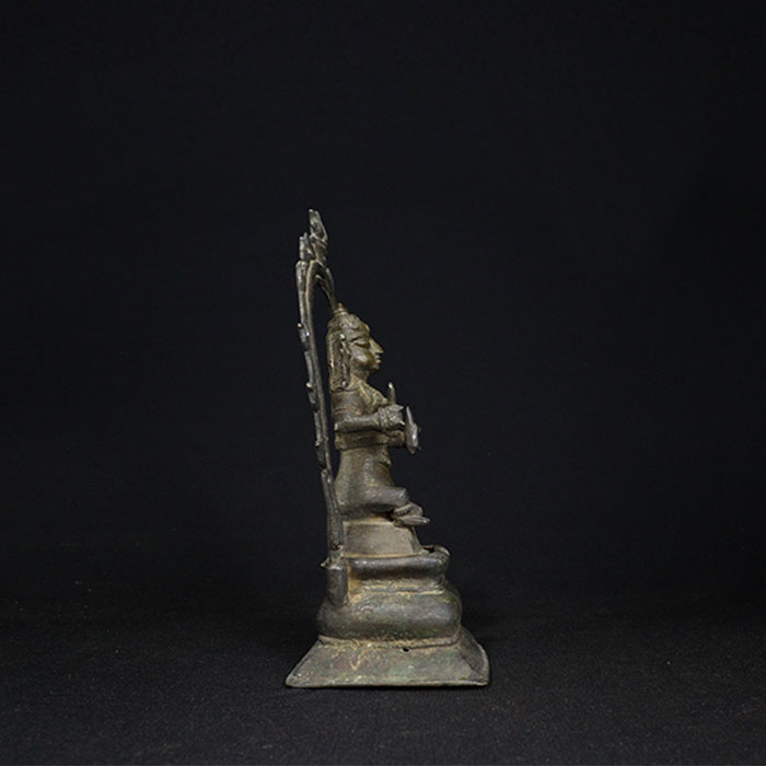 goddess kali bronze sculpture side view