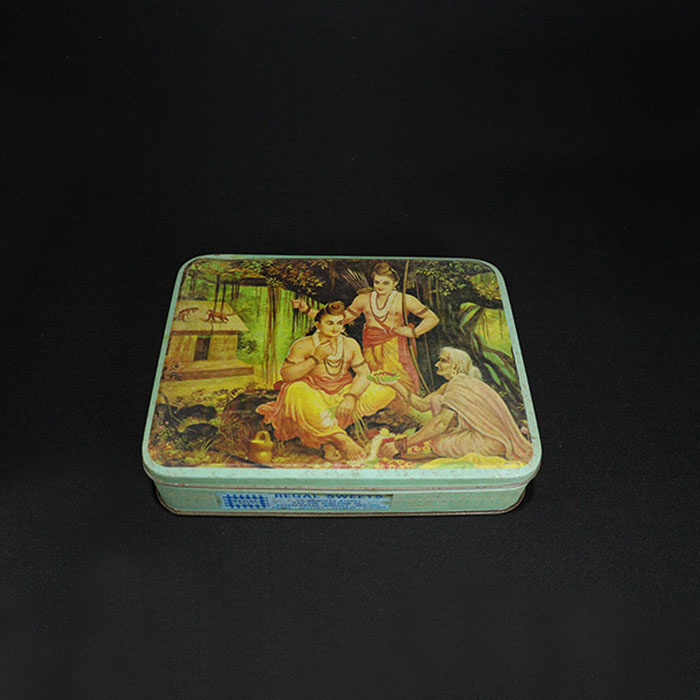 regal sweets advertising tin box front view