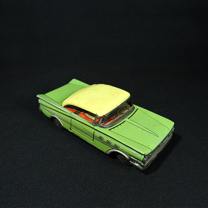 vintage tin toy buick car top view