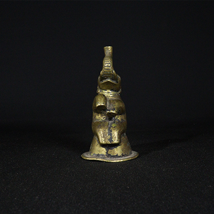 elephant lamp bronze collectible front view