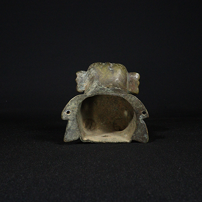 elephant palkhi handle bronze collectible back view