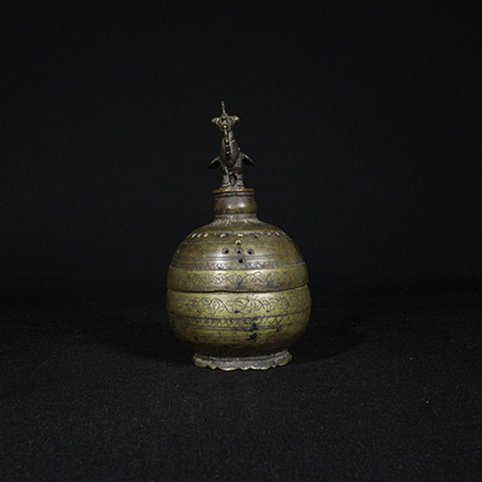 incense burner bronze collective front view