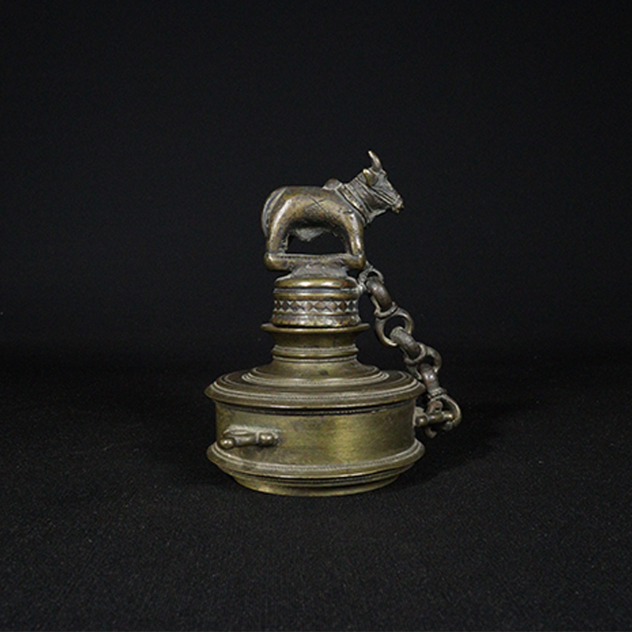 ink pot bronze collectible side view