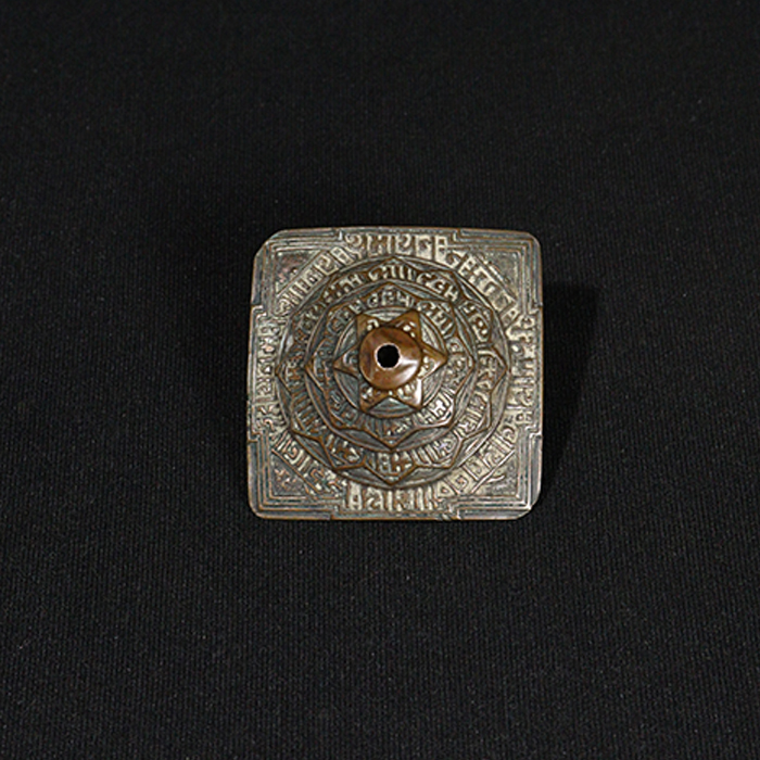 shree yantra bronze collectible top view