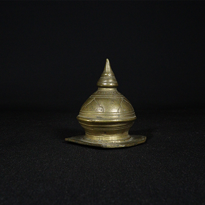 temple top kalash bronze collectible side view