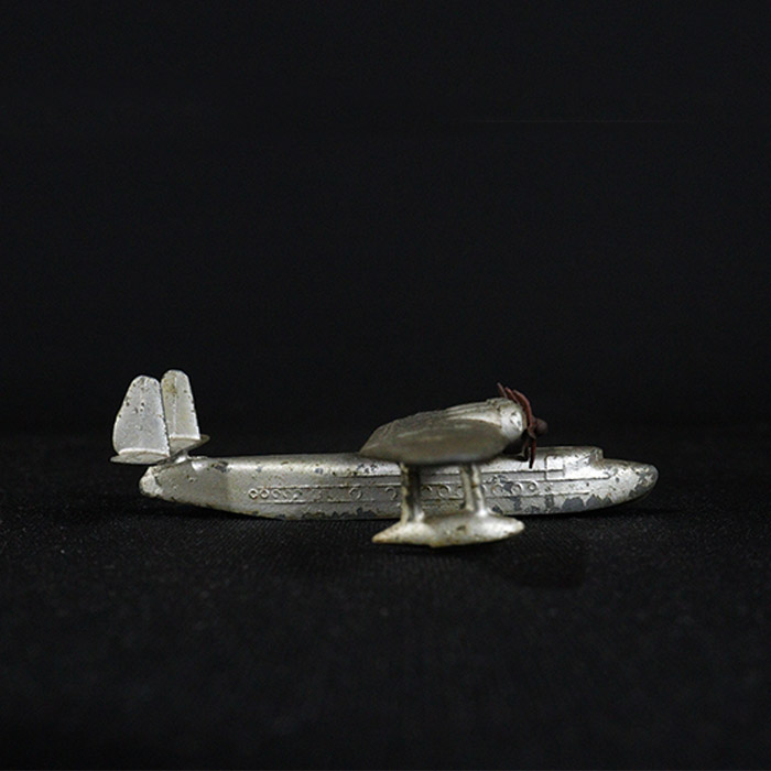 dinky tin toys flying boat side view