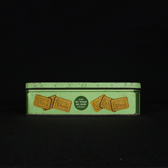 parle gluco biscuits tin box side view 2