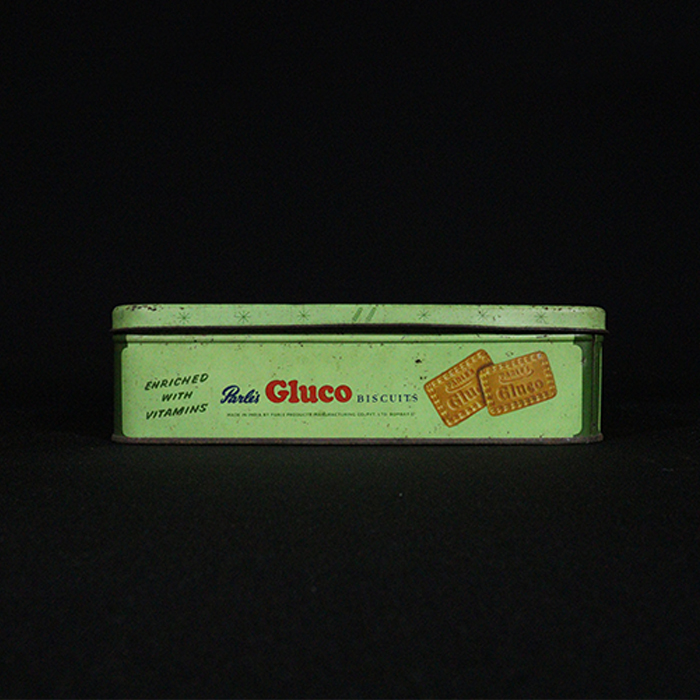 parle gluco biscuits tin box side view 4