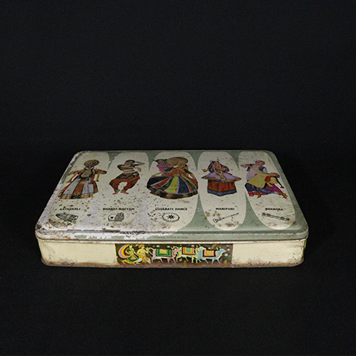 sweets tin box front view