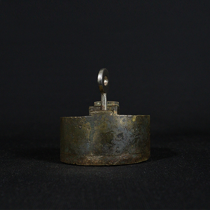 safeguard padlock bronze collectible bottom view