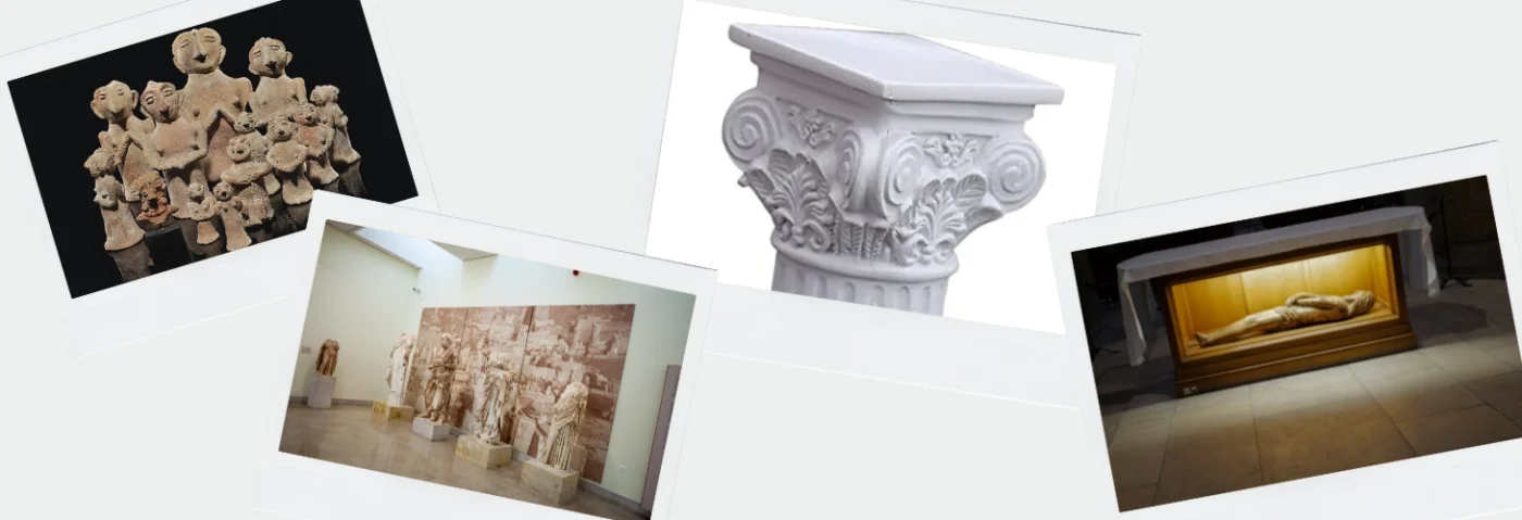 ways to display types of ancient sculptures